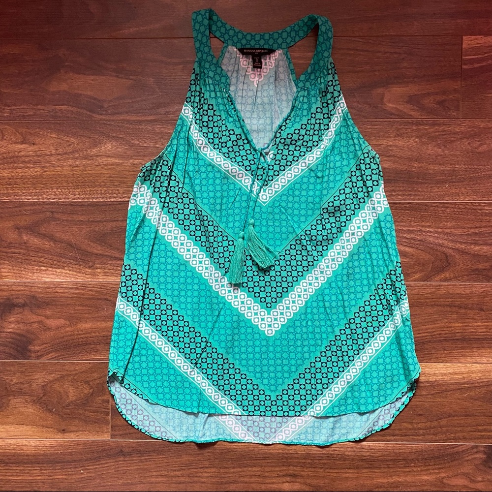 Banana Republic sleeveless top with tassel detail